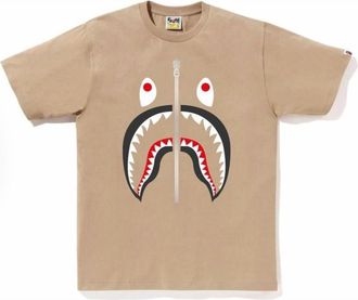 A Bathing Ape Shark T-Shirt Beige 1J80-110-004-BEI