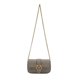 Pinko Cross Body Bags, female, Gray, Size: ONE SIZE Pocket Love One Simply