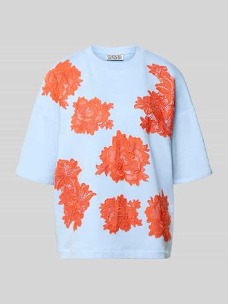 Essentiel Oversized Sweatshirt aus Baumwoll-Mix Modell JISTA in Hellblau, Gr&ouml;&szlig;e XS