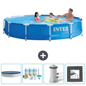 Intex Piscina Con Estructura Redonda - 366x76 Cm - 7-piezas Scb3