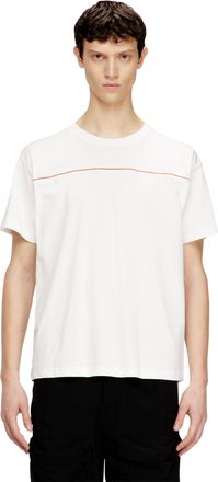 Diesel T-shirt with contrast piping - T-Shirts - Man - White