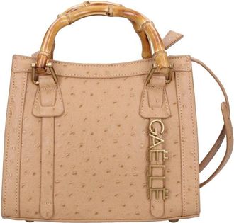 Ga&euml;lle Paris Gaelle - Dames - Handtassen - Beige - ONE Size - Leer - Tassen