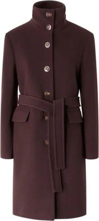 Pinko Citiso Cappotto Panno Doppio - Dames - Jas met riem - Rood - S - Jassen