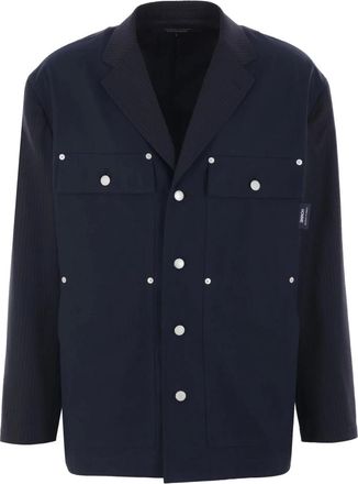 Comme Des Gar&ccedil;ons Jassen, Heren, Blauw, L, Leer, Herenjas