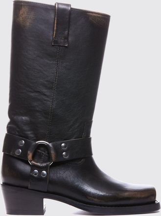 PARIS TEXAS Stivale texano Roxy in pelle invecchiata con punta squadrata