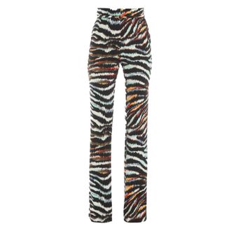 Just Cavalli Wide Trousers, female, Multicolor, Size: M Slim-fit Trousers