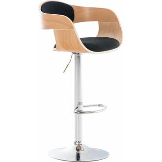 Clp Sgabello cucina kingston in tessuto Natura/nero