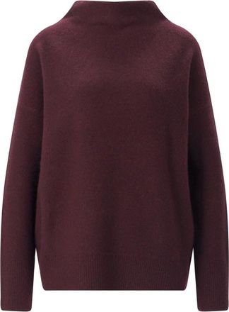 Vince Maglione in cashmere con scollo a barchetta - - Knitwear - Donna - Viola - XL