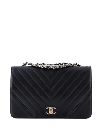 Chanel Statement Flap Bag Chevron Calfskin Medium shoulder bag - Nero