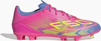 adidas Mens F50 League Lace-Up Stripe Patterned Boots - Pink - Size: 11.5