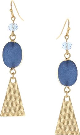 Olivia Welles Alessia Drusy Beaded Drop Earrings in Blue at Nordstrom Rack