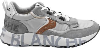 Voile Blanche Laced Sneakers In Grey-Brown Combination