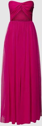 Lace & Beads Abendkleid mit Rockteil aus T&uuml;ll in Pink, Gr&ouml;&szlig;e L