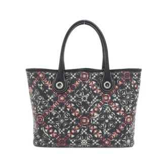 Chanel Pre-owned Tote Bags, female, Black, Size: ONE SIZE Pre-owned Vintage Canvas Tote Bag