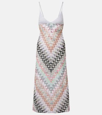 Missoni Zigzag lame midi dress