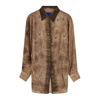 Mes Demoiselles... Dames, Blouses & Shirts, Bruin, Maat: XS Zijde