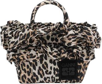 Ganni Mini Shopper Logo Handbag