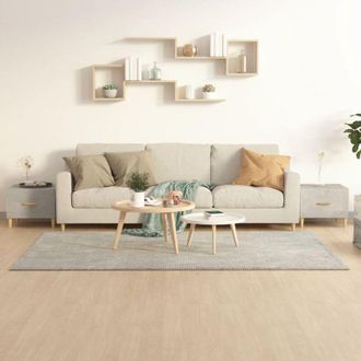 vidaXL Vidaxl - Tavolini Salotto 2pz Grigio Cemento 50x50x40 Legno Multistrato