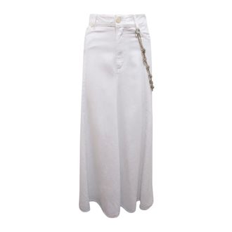 Pinko Denim Skirts, female, White, Size: M Hurghada Gonna
