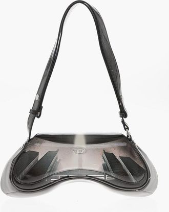 Diesel Printed Vegan Leather Shoulder Bag size One Size