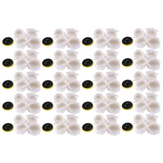 OEM Adecuado Para Kits De Pulido/abrillantador De 100 Piezas, Que Incluyen Una Almohadilla De Pulido De Lana Suave Blanca: 4 Pulgadas
