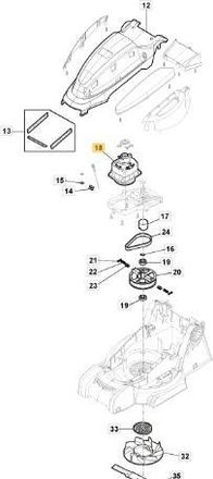 STIGA Sports Motor Original Stiga C 340 - C 380 - 118805678/0