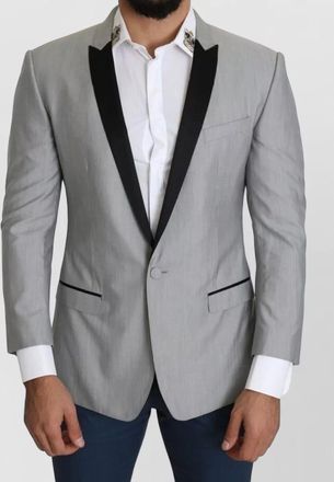 Dolce & Gabbana silk blend single breasted blazer