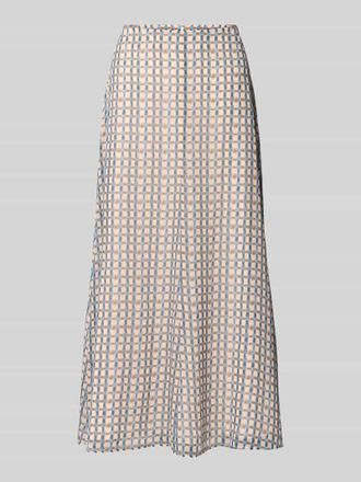 Jake*s Midirock im Allover-Look in Ecru, Gr&ouml;&szlig;e 32