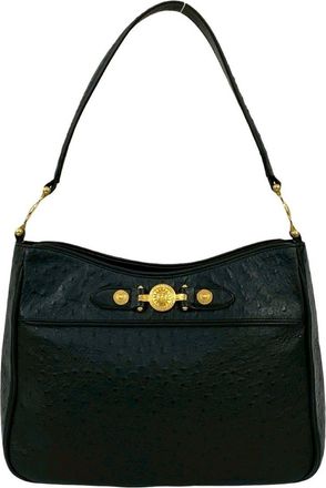 Versace Leather Handbag Shoulder Bag (Pre-Owned)