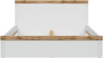 Petits Meubles Cama 180x200 estratificado Blanco marr&oacute;n