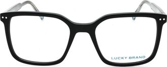 Lucky Brand VLBD426 Rectangular Acetate Eyeglasses - Black