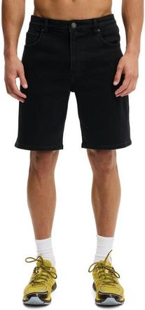 Cotton On Mens Loose Straight Denim Short in Roan Black at Nordstrom, Size 32