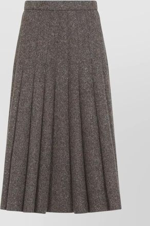Brunello Cucinelli high-rise pleated midi skirt