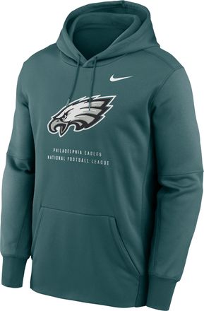 Nike Mens Philadelphia Eagles Nike Therma NFL Pullover Hoodie in Green | NKAQ3JD86-R7Q