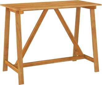 vidaXL Mesa De Barra De Jard&iacute;n 140x70x104 Cm Acacia Madera