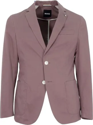 HUGO BOSS Heren, Jassen, Paars, Maat: XL Katoen