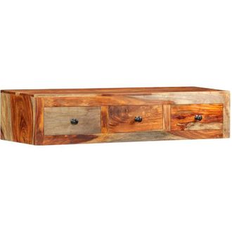 vidaXL Tavolo Consolle da Parete 100x25x20 cm in Massello di Acacia - Vidaxl
