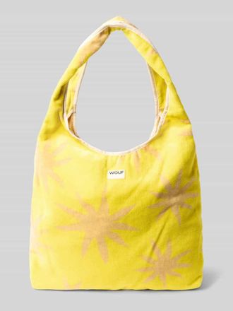 Wouf Umh&auml;ngetasche mit Label-Patch Modell Fuerteventura in Hellgelb, Gr&ouml;&szlig;e 1