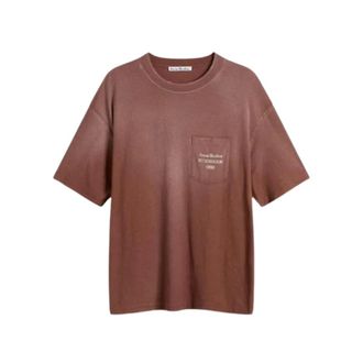 Acne Studios Heren, Tops, Bruin, Maat: 2XS Katoen