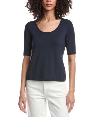 Vince Elbow-Sleeve Scoop Neck T-Shirt