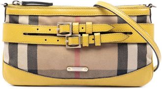 Burberry Pre-owned Burberry House Check Canvas Bridle Langford Crossbody Ladies HHNVXG9WXAGN6251