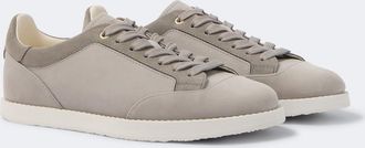 Brunello Cucinelli Suede-trimmed leather sneakers