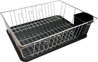 Better Chef 16in Chrome Dish Rack with Black Draining Tray at Nordstrom