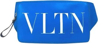Valentino Pre-owned Leather crossbody-bags - Dames - Vintage Schoudertas - Blauw - ONE Size - Leer - Vintage