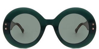 Carolina Herrera HER 0081/S 1ED/QT Womens Sunglasses Green Size 52