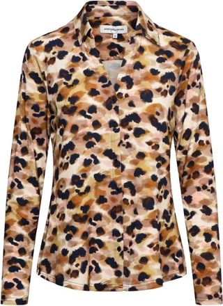 &Co Woman Overhemden, Dames, Veelkleurig, XL, Vayen Animal DOT M-Beige multi