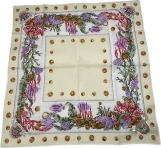 Celine Pre-owned Vintage Silk Scarf - - Pre-owned - Donna - Beige - ONE SIZE