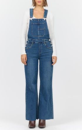 Dear John Denim Fiona Denim Overalls Jeans in Moonglow at Nordstrom, Size X-Large