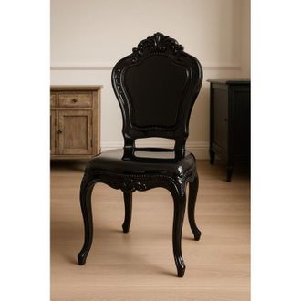 Biscottini International Wooden Kitchen Chairs Dining Room Armchairs Bedroom Polycarbonate Chairs Living Room Outdoor Plastic Armchair