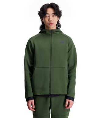 New Balance Mens R.w.tech Full Zip Fleece Jacket, Combu, L